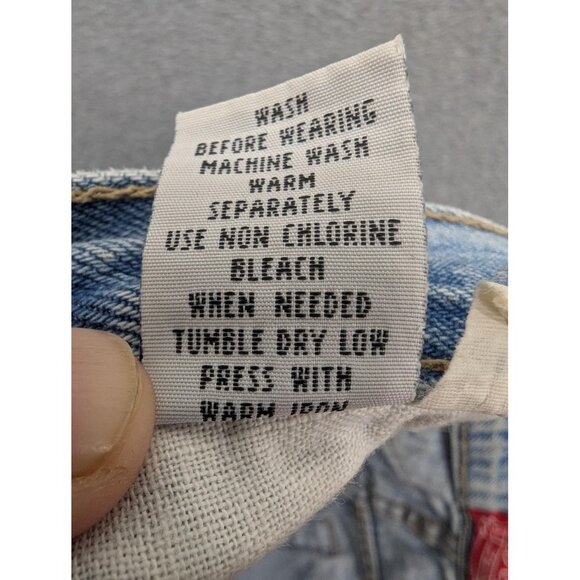 Vintage No Excuses Jeans Womens 5/6 Light Wash High Rise Mom Femme Fatale 90s - Picture 16 of 16